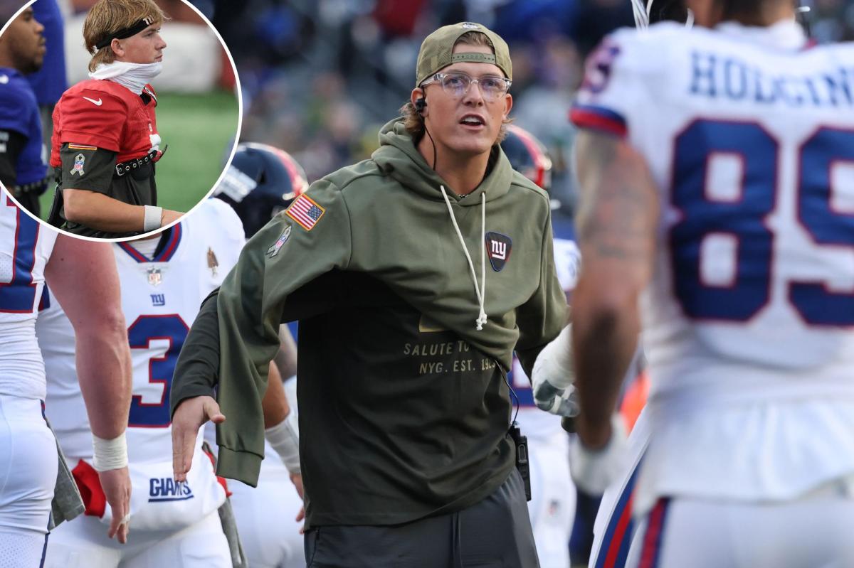  Jaxson Dart will miss another Giants game with concussion