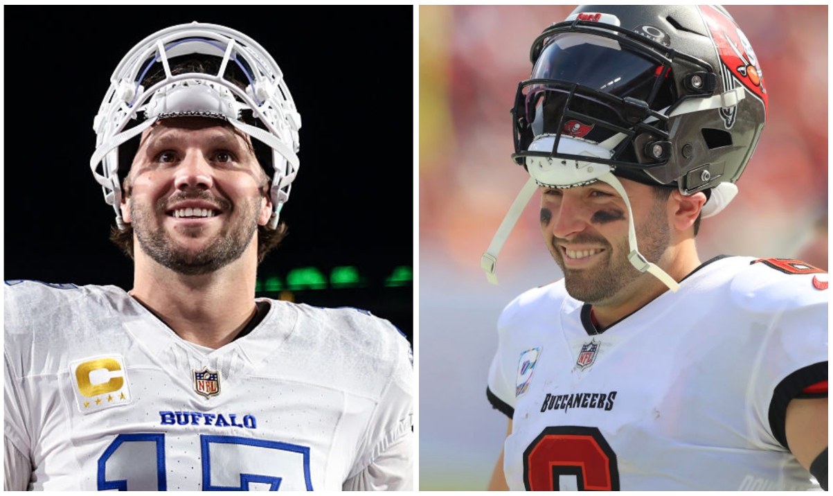  Josh Allen Reveals Concerning Fact About Baker Mayfield And His Hands