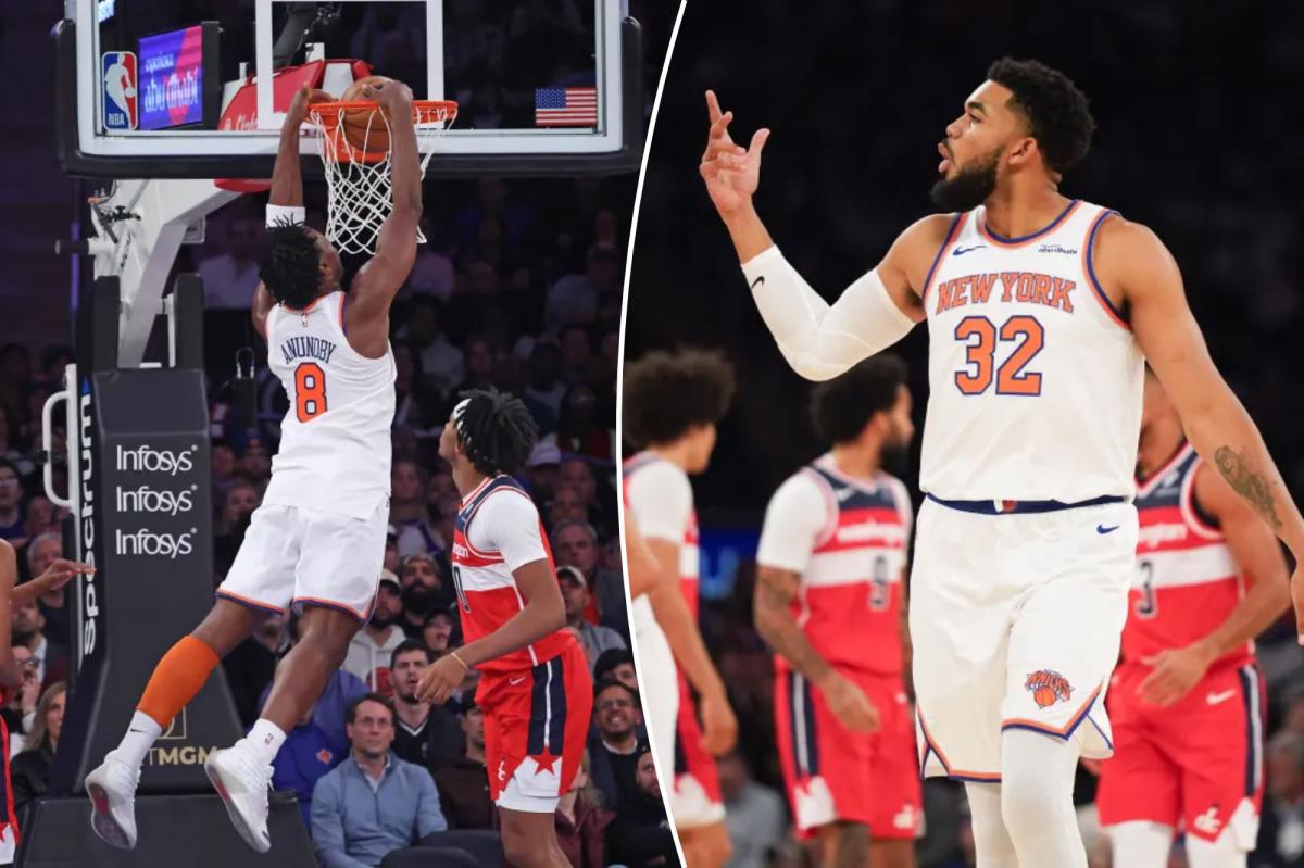 Karl-Anthony Towns’ brilliant play continues as Knicks rout Wizards