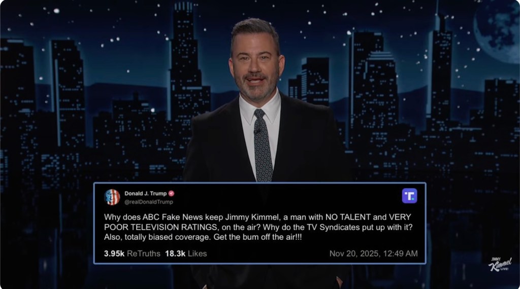  Jimmy Kimmel Responds To Donald Trump’s Latest Call For His Firing