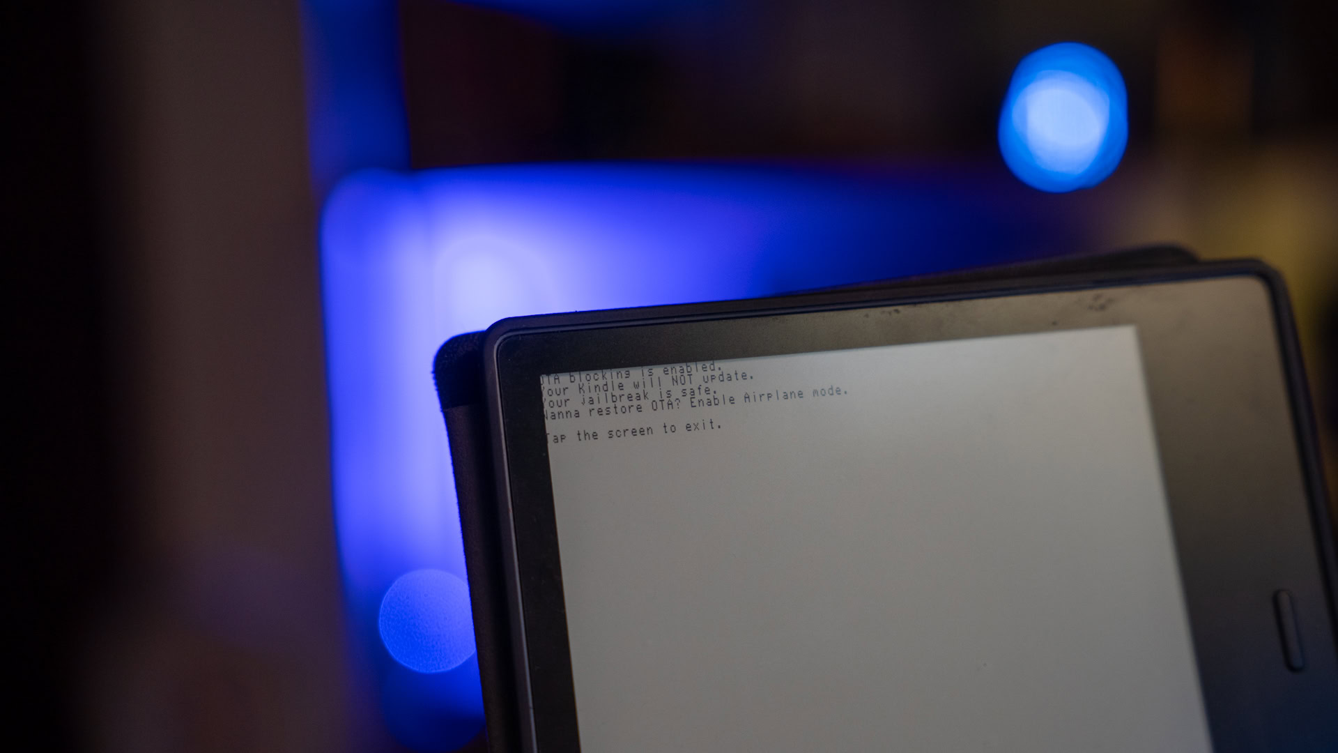 Kindle Jailbreak reasons update blocking