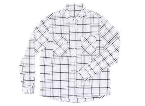 Ladies Flannel Shirt - White