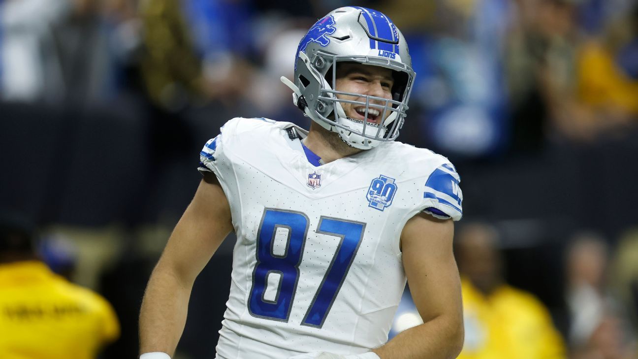  Lions TE Sam LaPorta (back surgery) unlikely to return this season