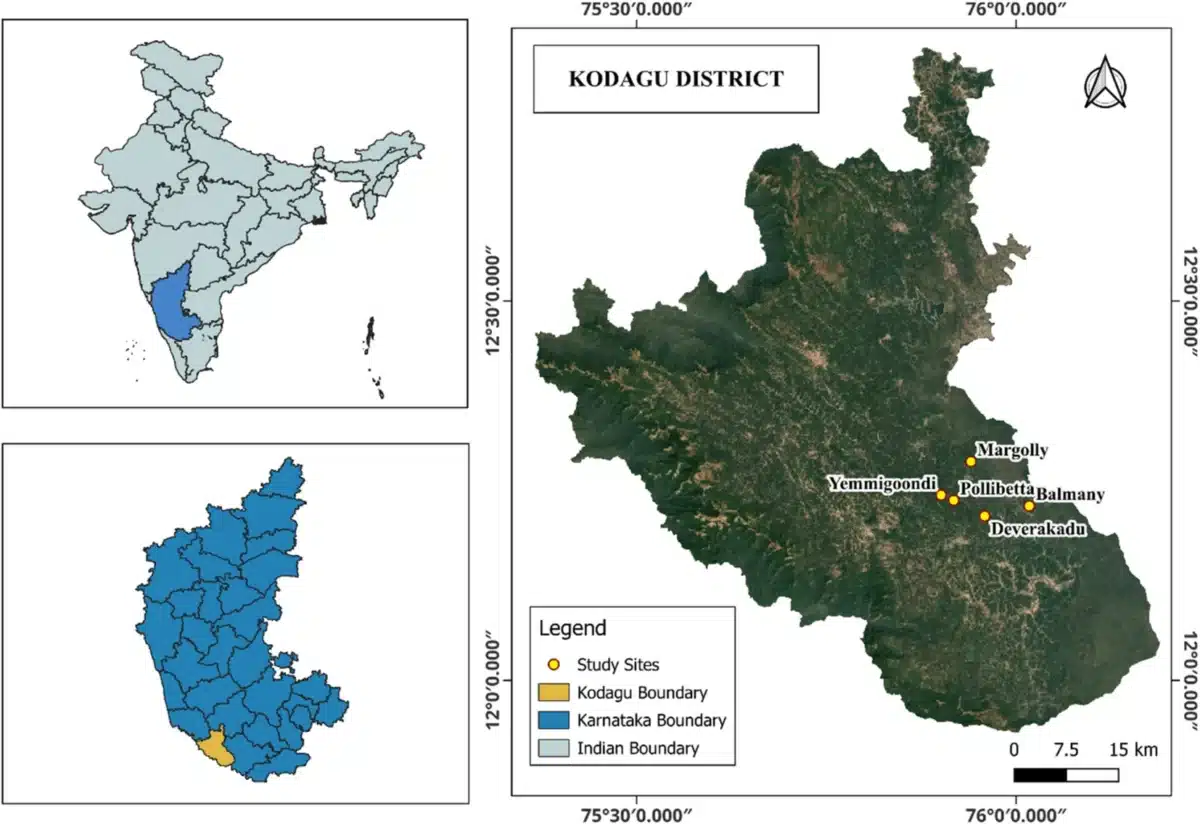 Map Showing The Study Area
