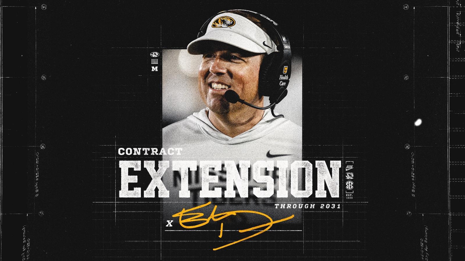  Mizzou Athletics Announces New Contract for Head Football Coach Eliah Drinkwitz