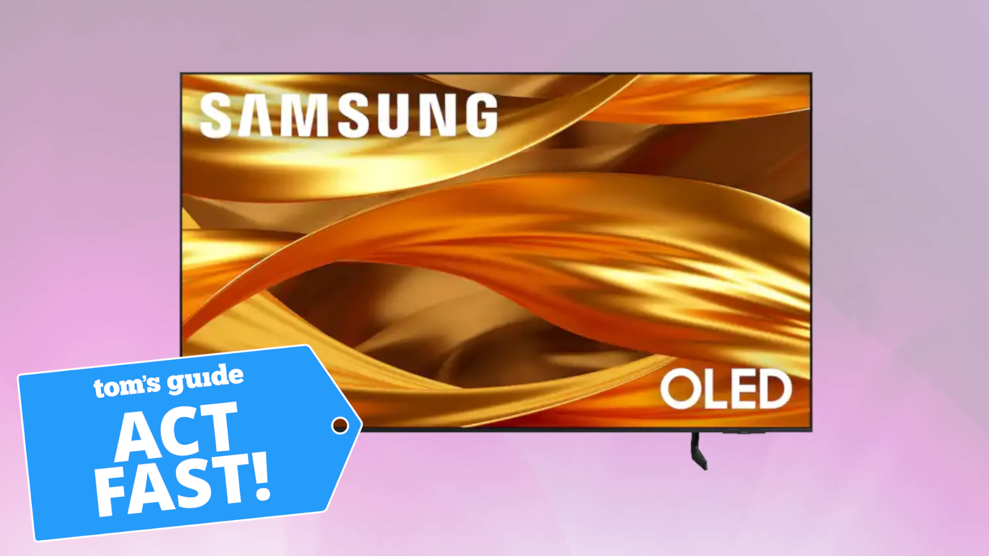Samsung S84F OLED TV with deals tag