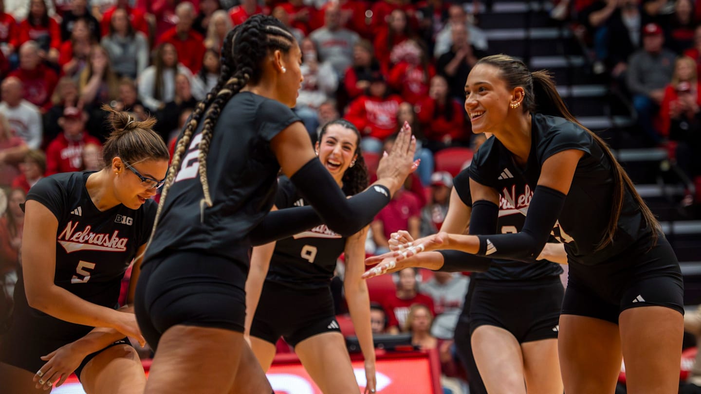  Nebraska Sweeps Indiana, Claims the Big Ten Title Outright