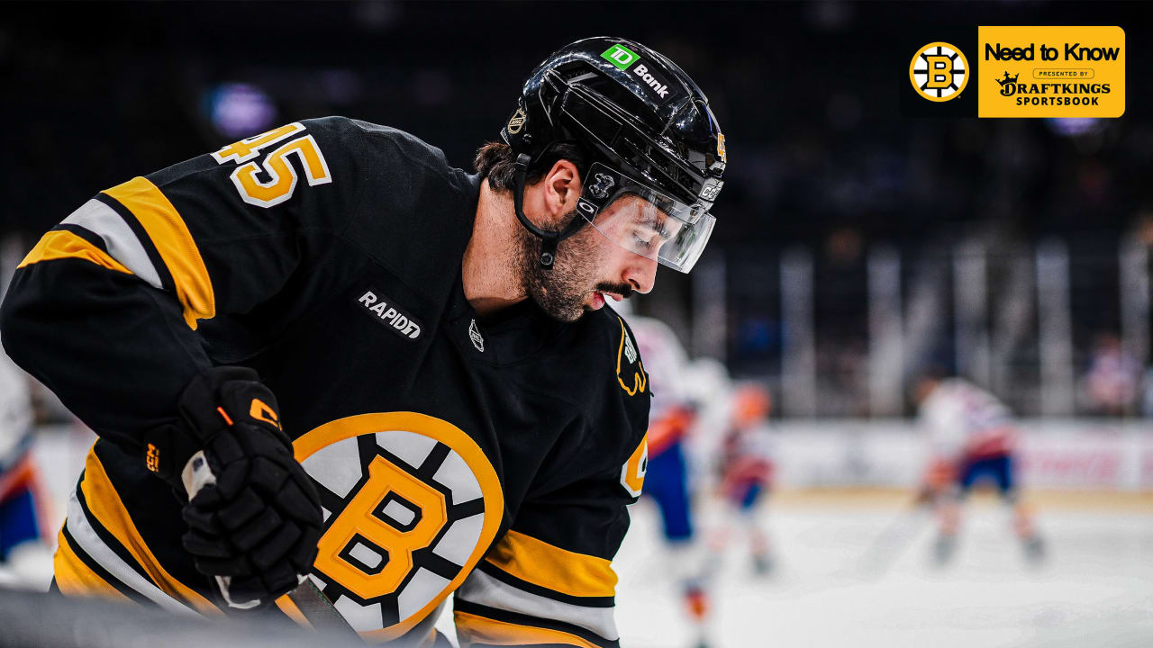  Need to Know: Bruins at Islanders