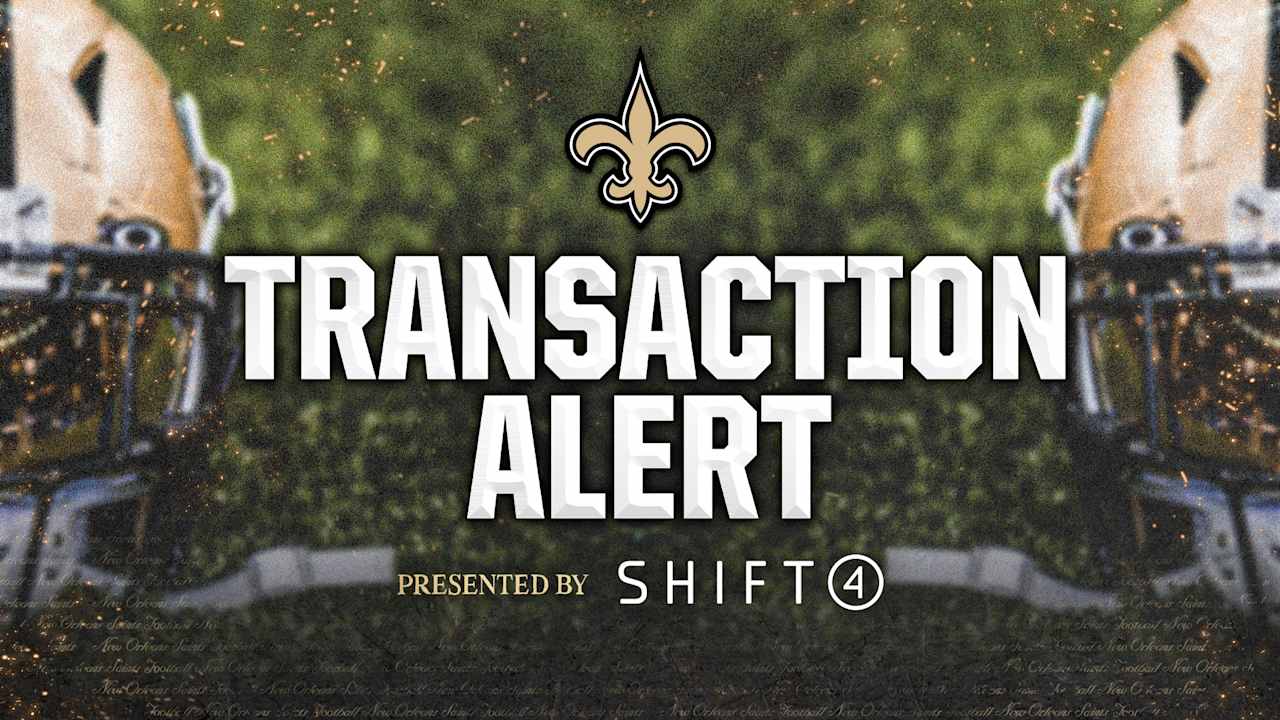  New Orleans Saints announce roster moves
