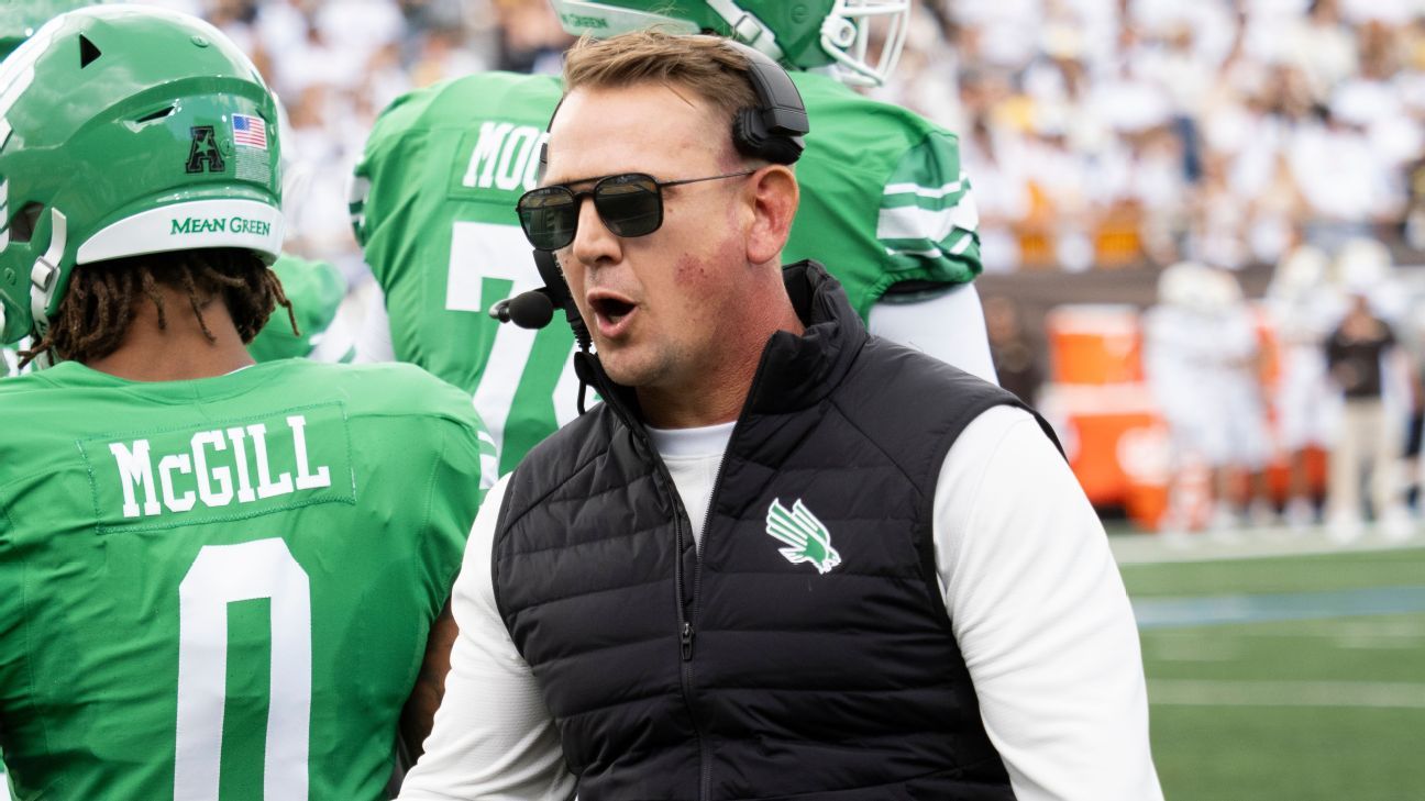  North Texas’ Eric Morris hired as next coach at Oklahoma State