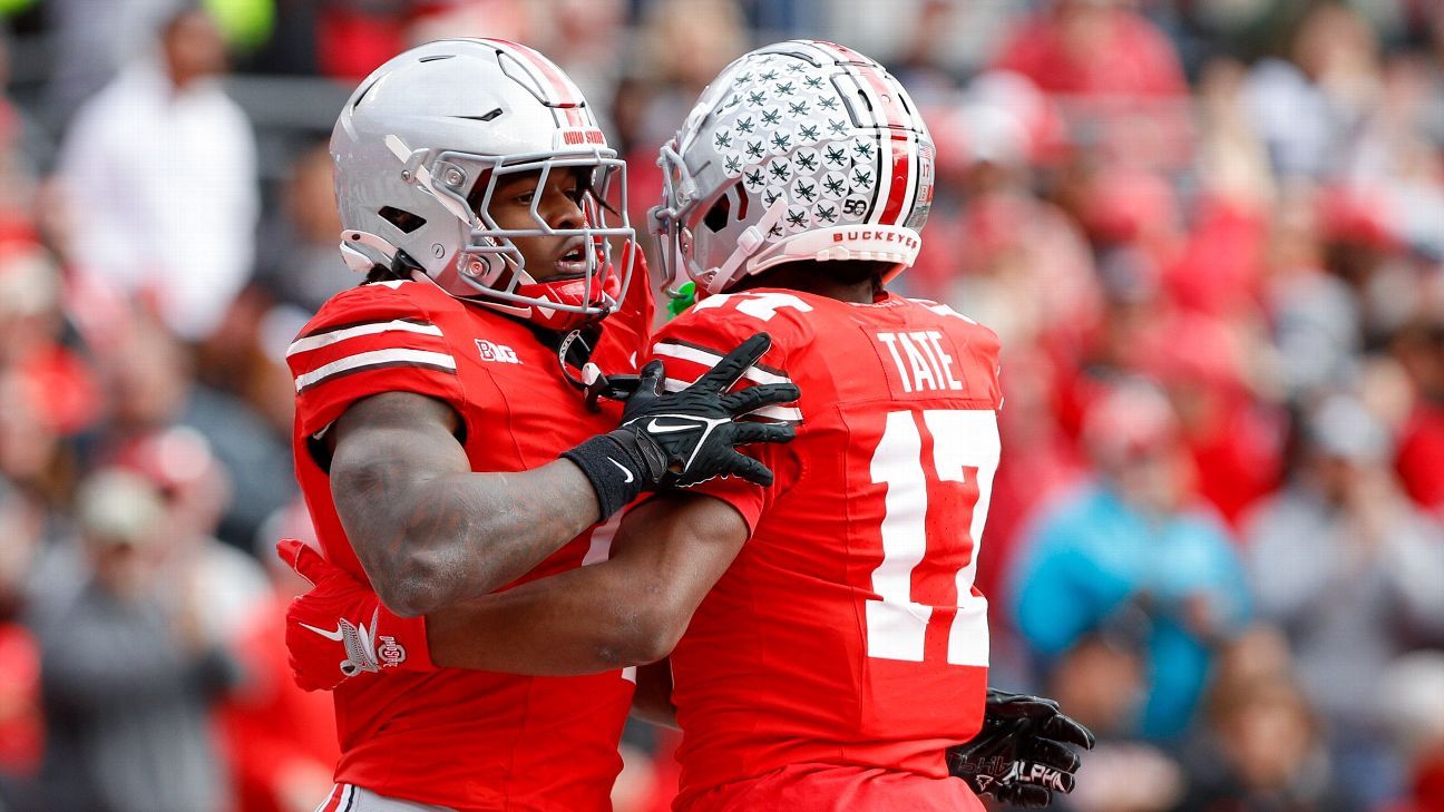  Ohio State WRs Smith, Tate to play against Michigan