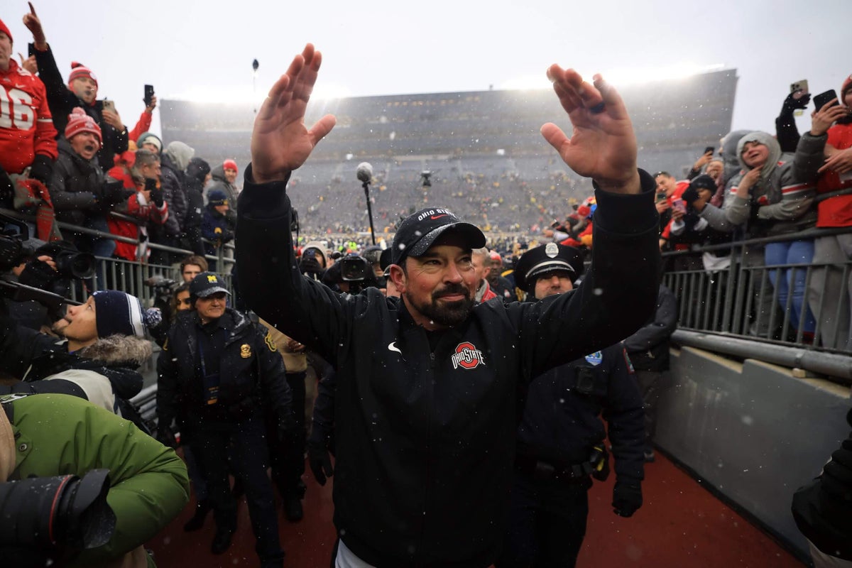  Ohio State lifted a Michigan weight off its shoulders. There’s no doubting Ryan Day now