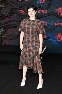 Gabriella Pizzolo at the "Stranger Things" Season 5 World Premiere held at the TCL Chinese Theatre on November 06, 2025 in Los Angeles, California.