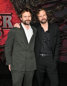 Ross Duffer and Matt Duffer at the "Stranger Things" Season 5 World Premiere held at the TCL Chinese Theatre on November 06, 2025 in Los Angeles, California.