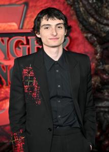 Finn Wolfhard at the "Stranger Things" Season 5 World Premiere held at the TCL Chinese Theatre on November 06, 2025 in Los Angeles, California.