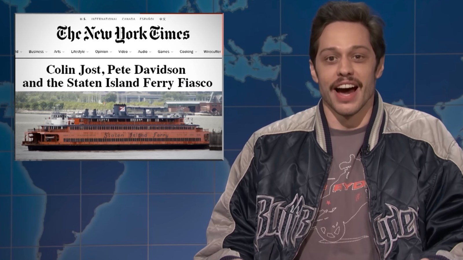  See Pete Davidson Joke About His ‘Staten Island Ferry Fiasco’ on ‘SNL’