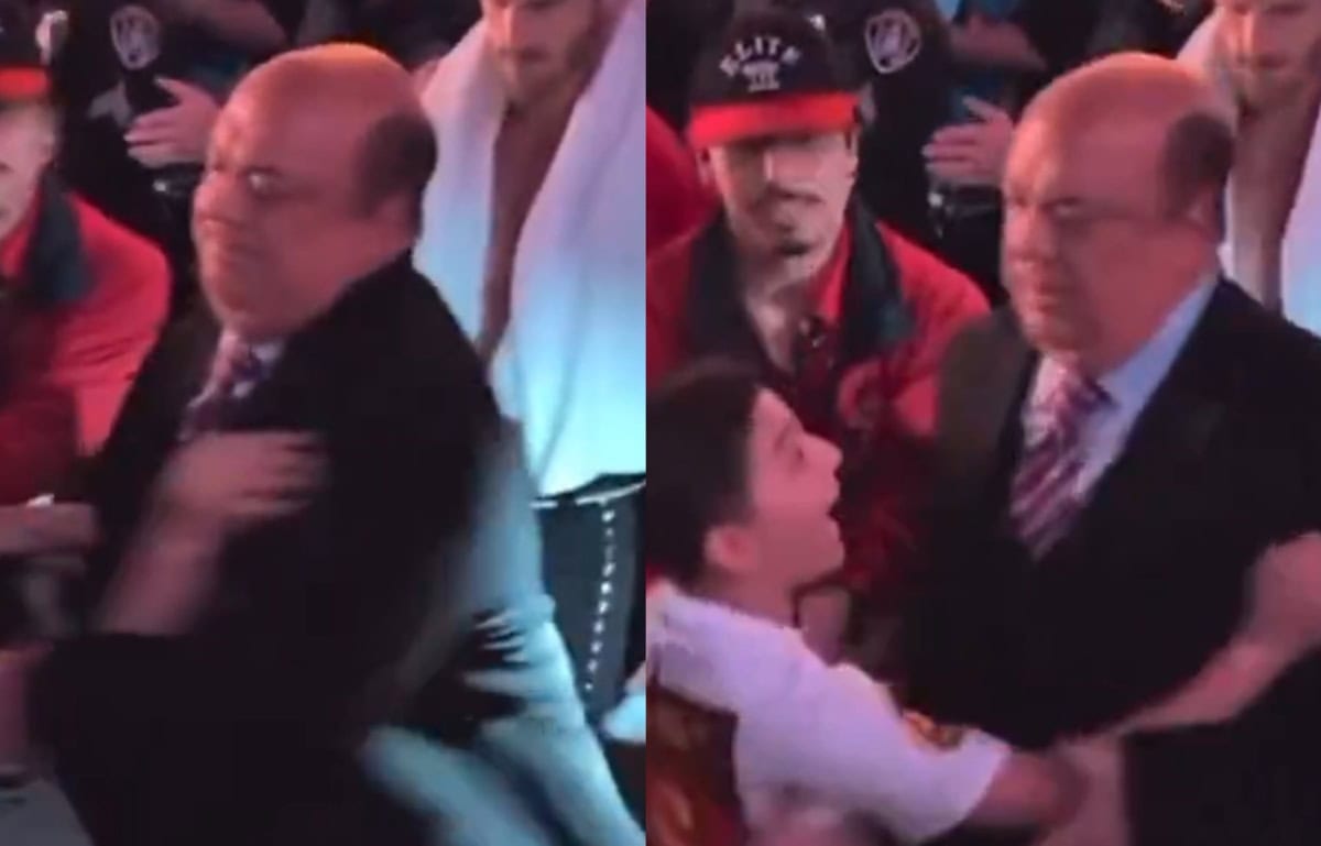  Paul Heyman Goes Viral For Shoving A Kid After WWE Survivor Series Went Off The Air
