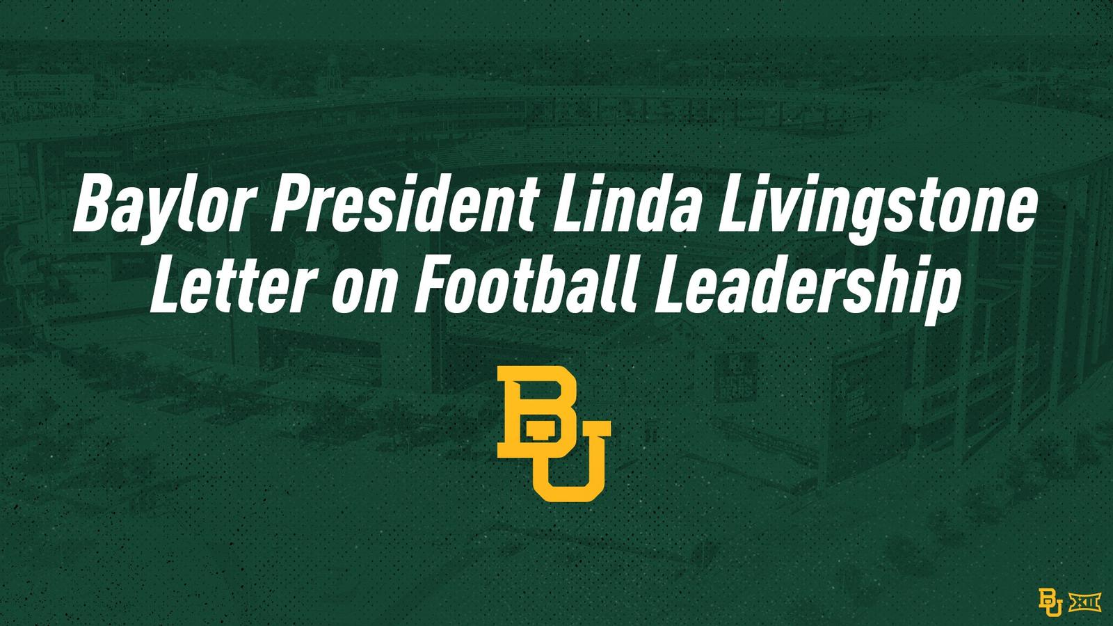  President Livingstone Message on Football Leadership