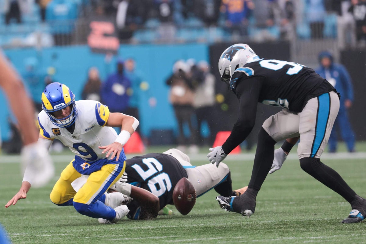  Rams-Panthers takeaways: Matthew Stafford’s fumble helps Carolina upset L.A.