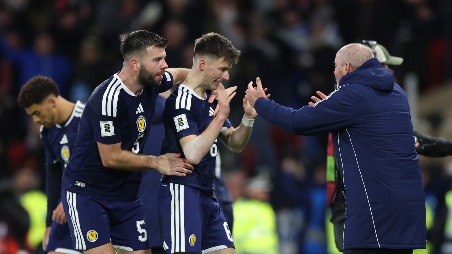  Scotland stun 10-man Denmark to reach first World Cup since 1998; Kieran Tierney the hero of thriller
