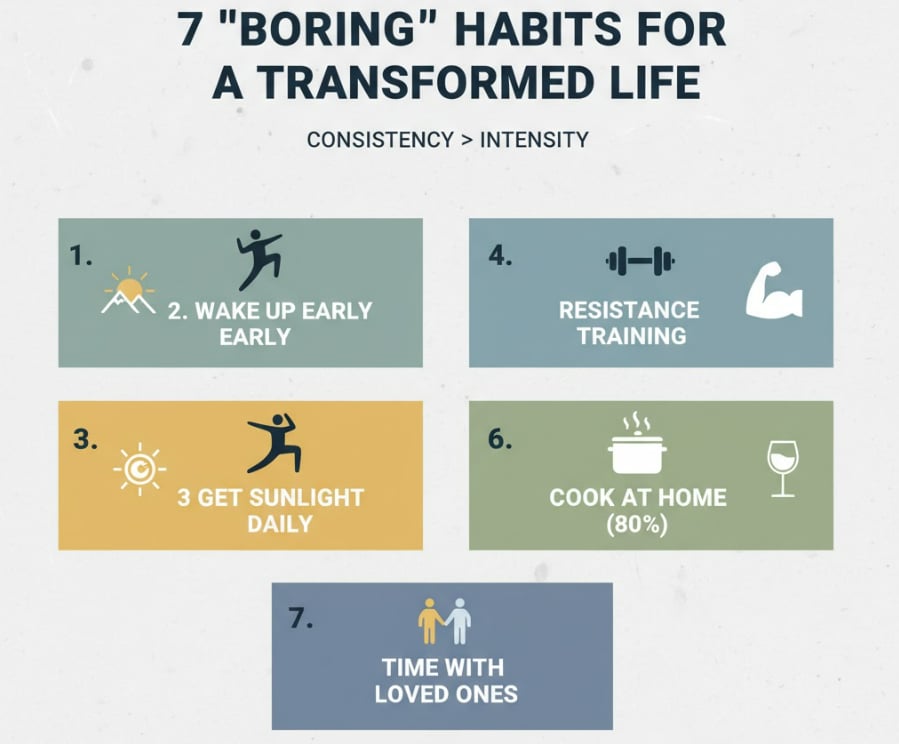 Dr Jeremy London emphasises the importance of quitting alcohol and maintaining friendships for overall health. (Google Gemini)