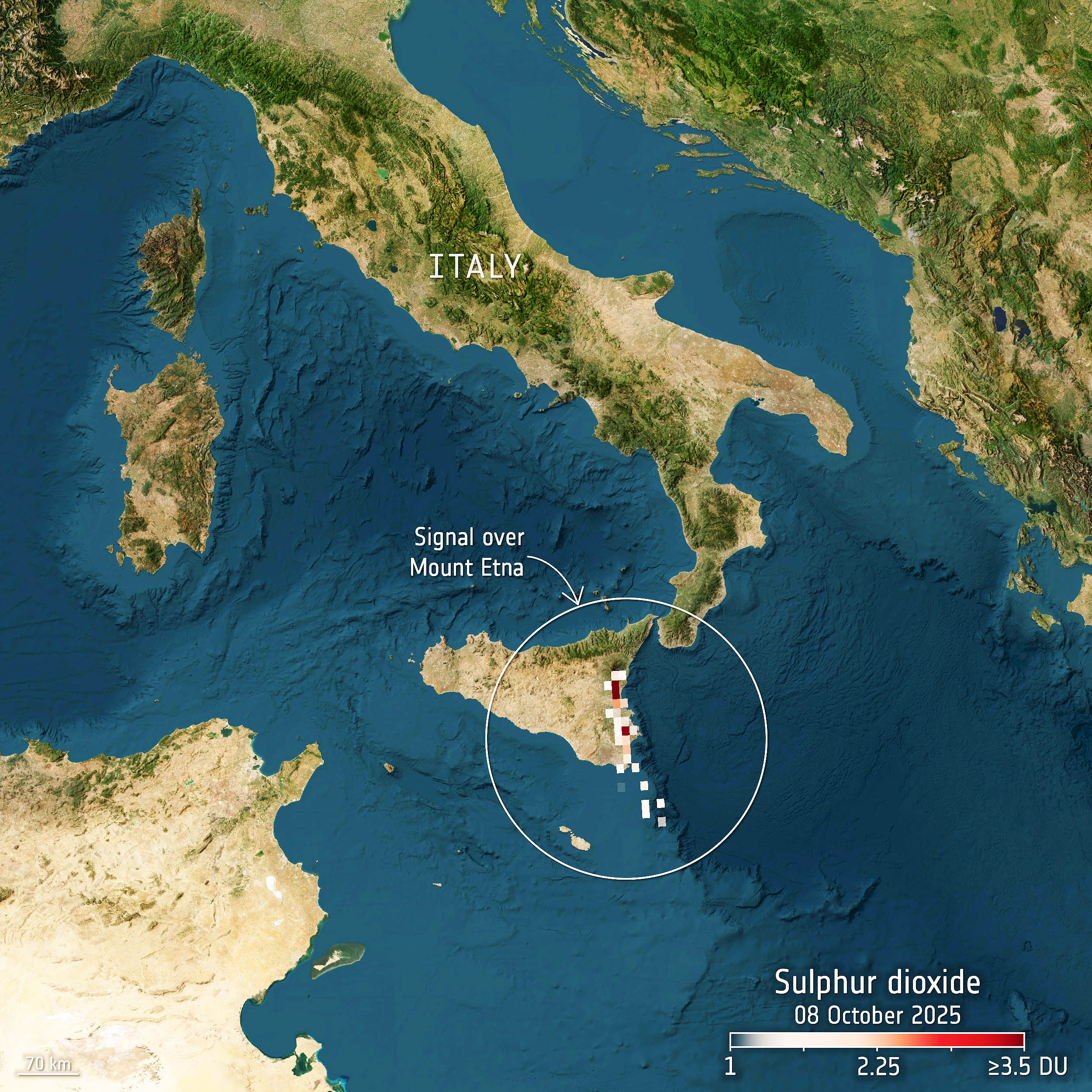  First images from Sentinel-4 reveal air pollution hotspots