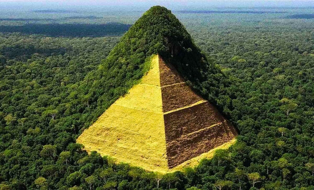  Deep in the Amazon, an Almost-Perfect Pyramid Just Appeared on Satellite Maps—Refusing to Explain Itself to Science
