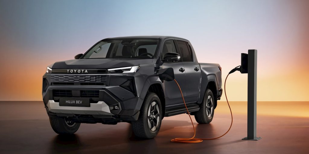 Toyota-first-electric-pickup-charging