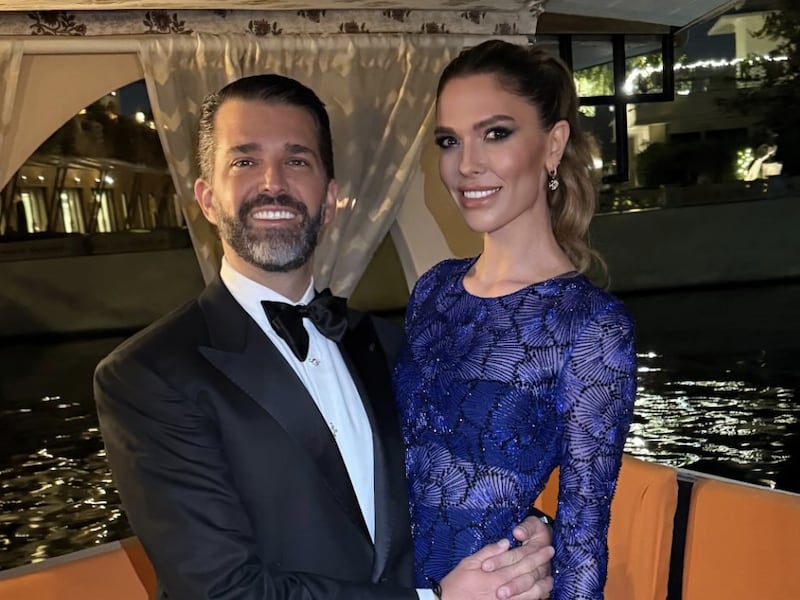 The couple during the reception.