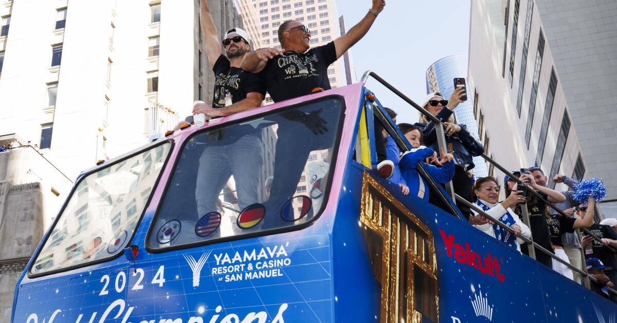  When is the Dodgers’ championship parade and rally on Monday?