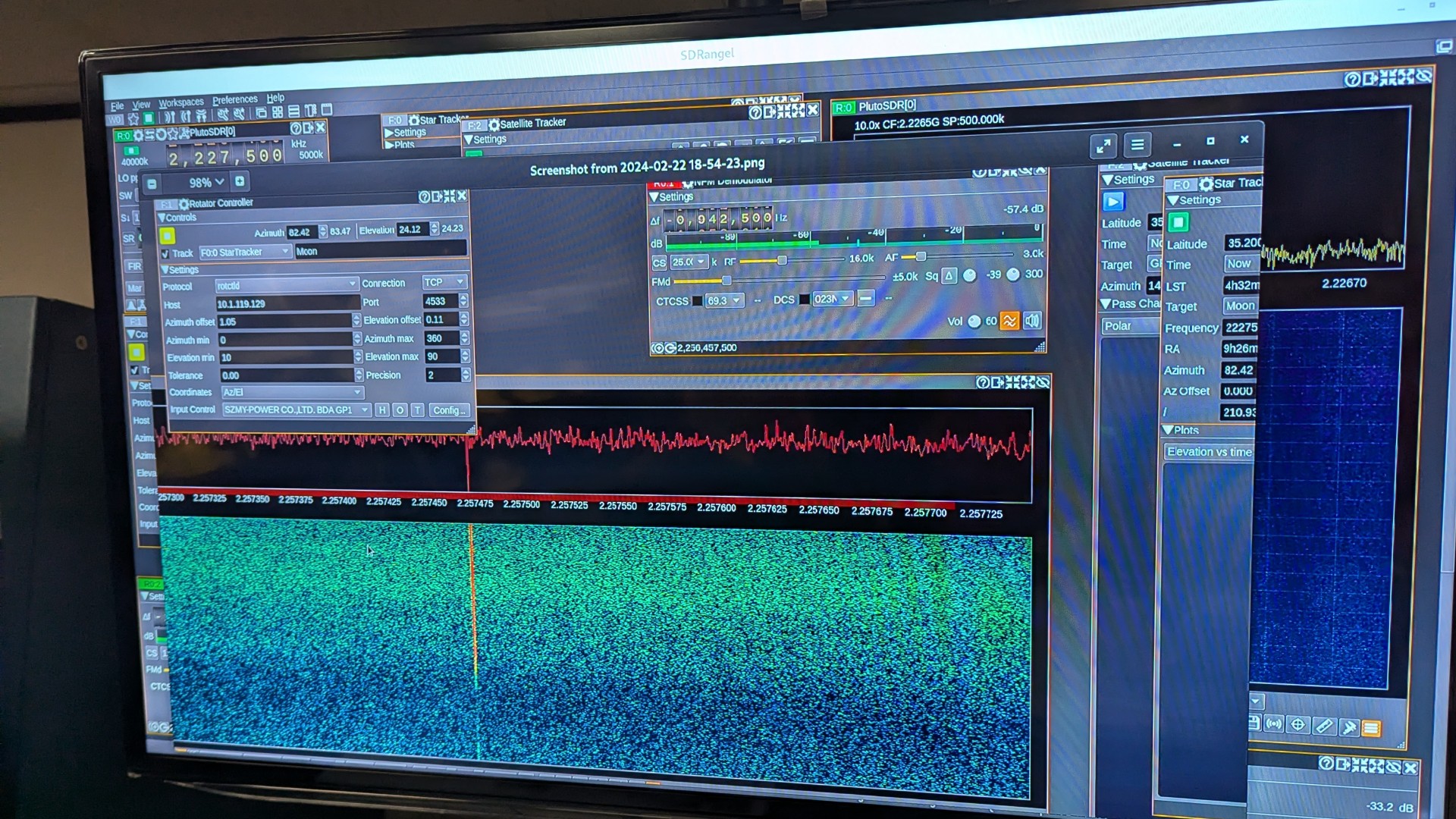 a computer screen with several wavy line graphs
