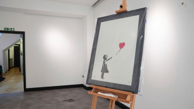  Man jailed for stealing Banksy’s ‘Girl with Balloon’ print in smash-and-grab London robbery