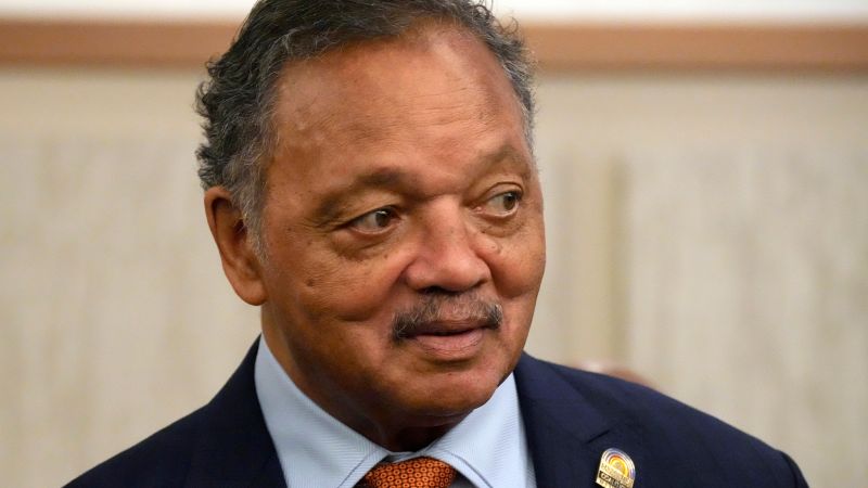  Rev. Jesse Jackson receving a form of life support after being hospitalized last week