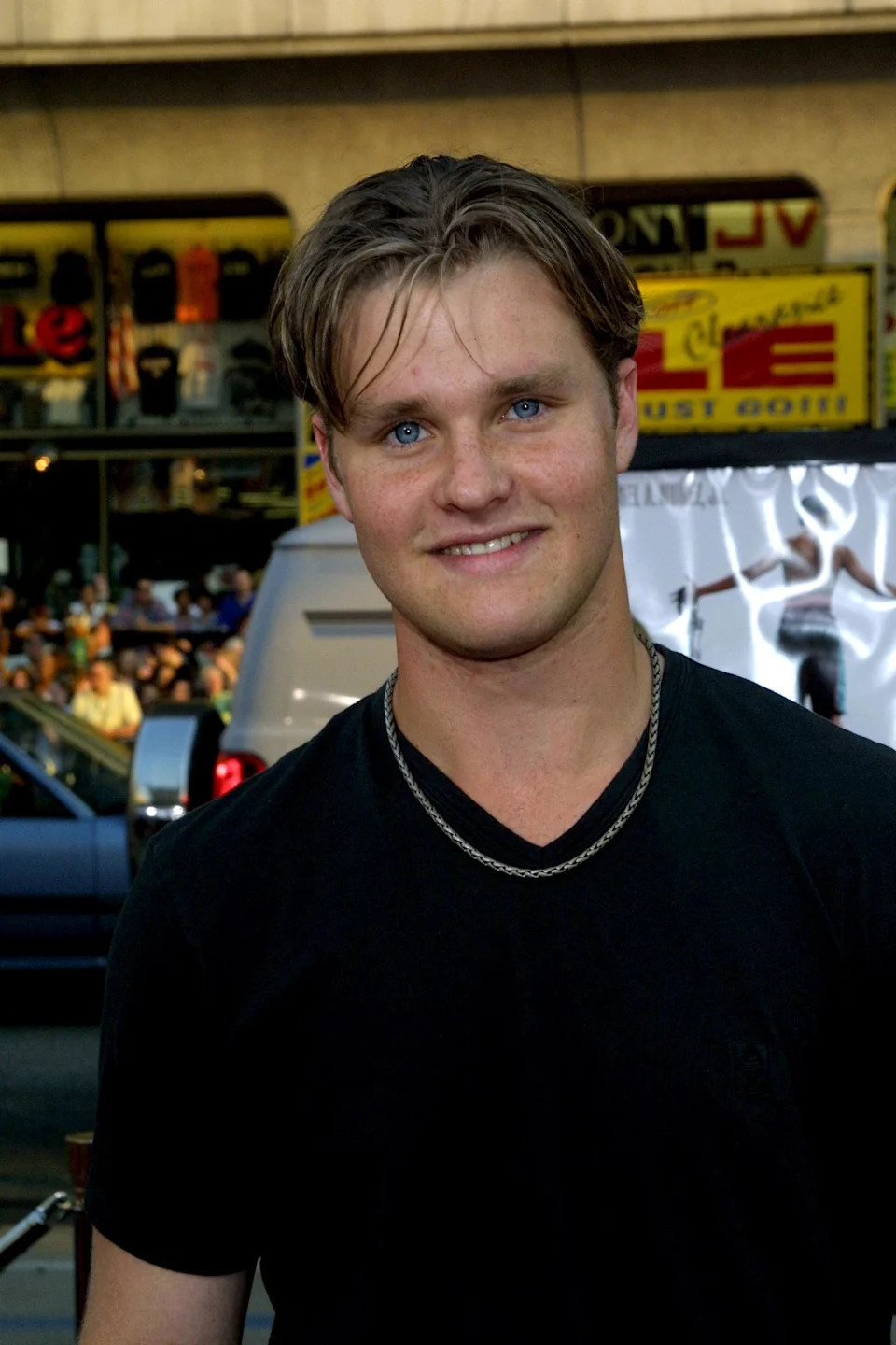 Zachery Ty Bryan posing on the red carpet. 
