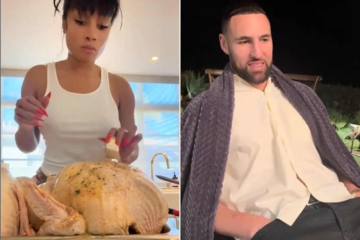  Megan Thee Stallion Cooks Thanksgiving Meal for Boyfriend Klay Thompson and His Family