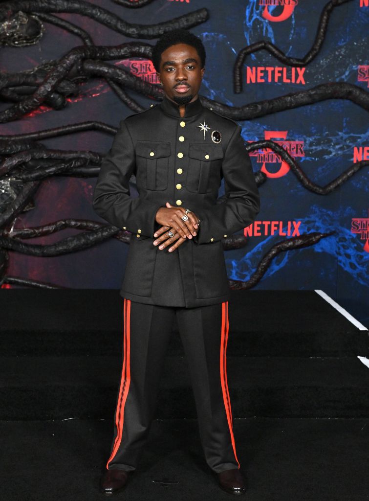 Caleb McLaughlin attends the "Stranger Things" season 5 premiere