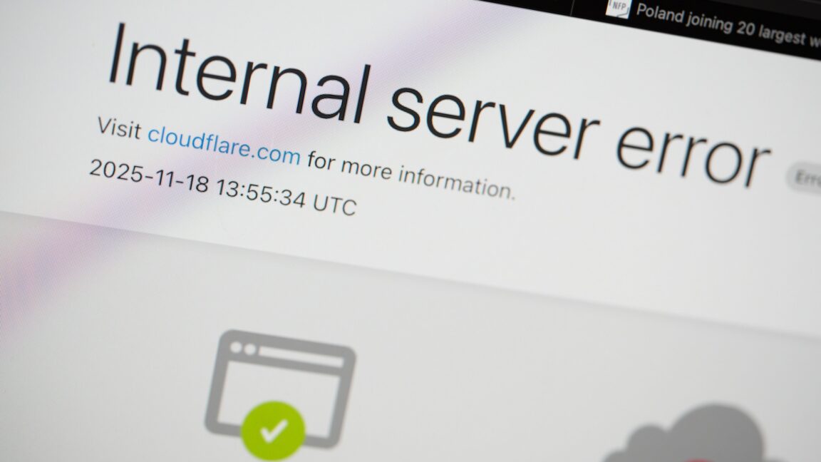  Massive Cloudflare outage was triggered by file that suddenly doubled in size