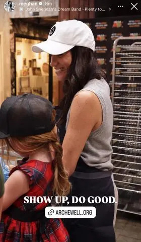 Meghan, Duchess of Sussex/Instagram Princess Lilibet and Meghan Markle make cookies at Our Big Kitchen Los Angeles (OBKLA)