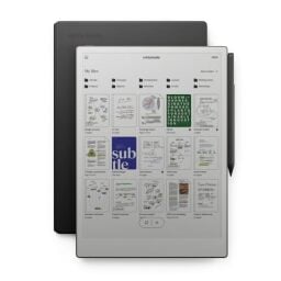 reMarkable Paper Pro Bundle – Premium Leather | Includes 11.8” reMarkable Paper Tablet, Marker Plus Pen with Eraser, and a Book Folio Cover in Black Leather