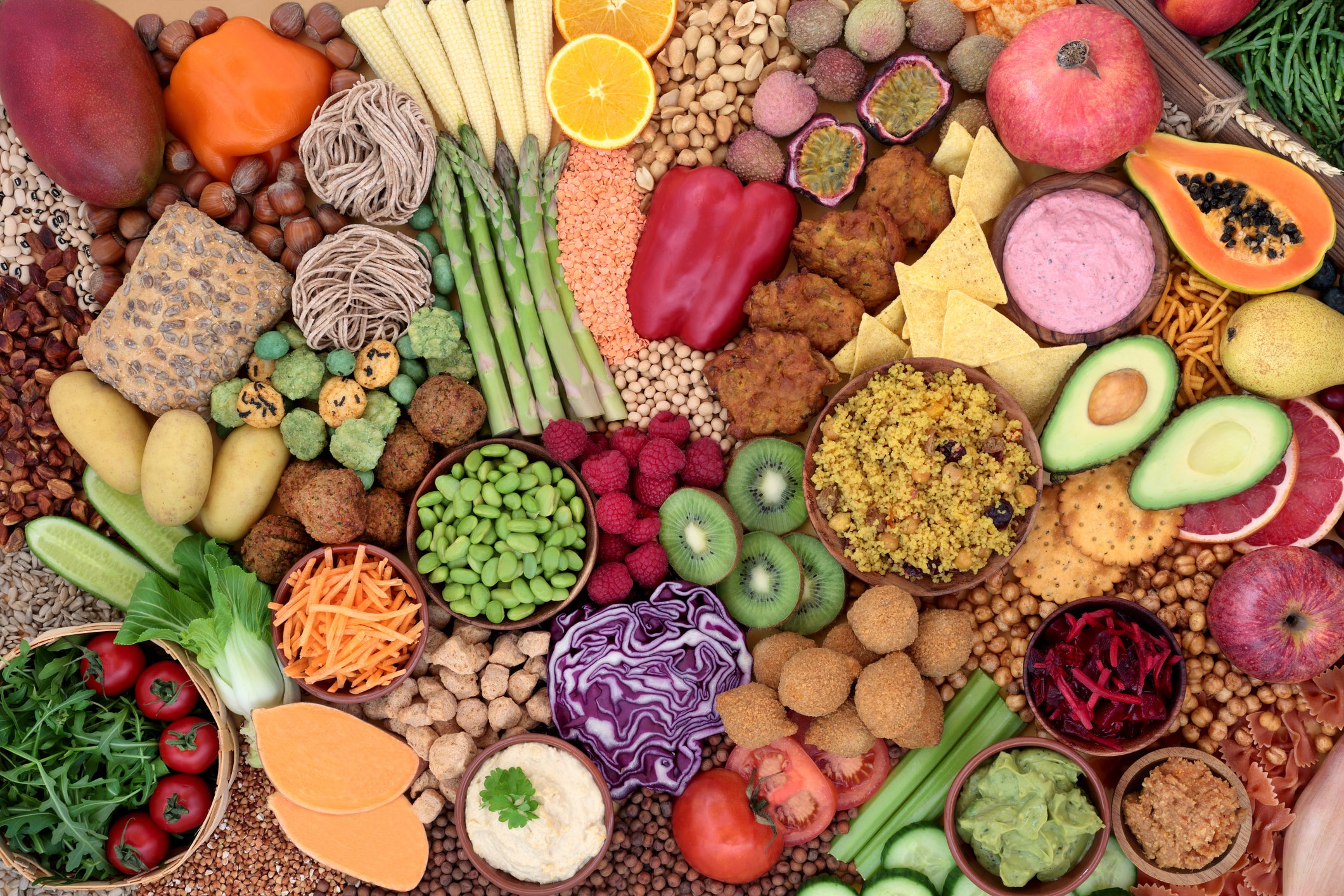 A diet containing a wide variety of plant-based foods has been associated with improved gut health