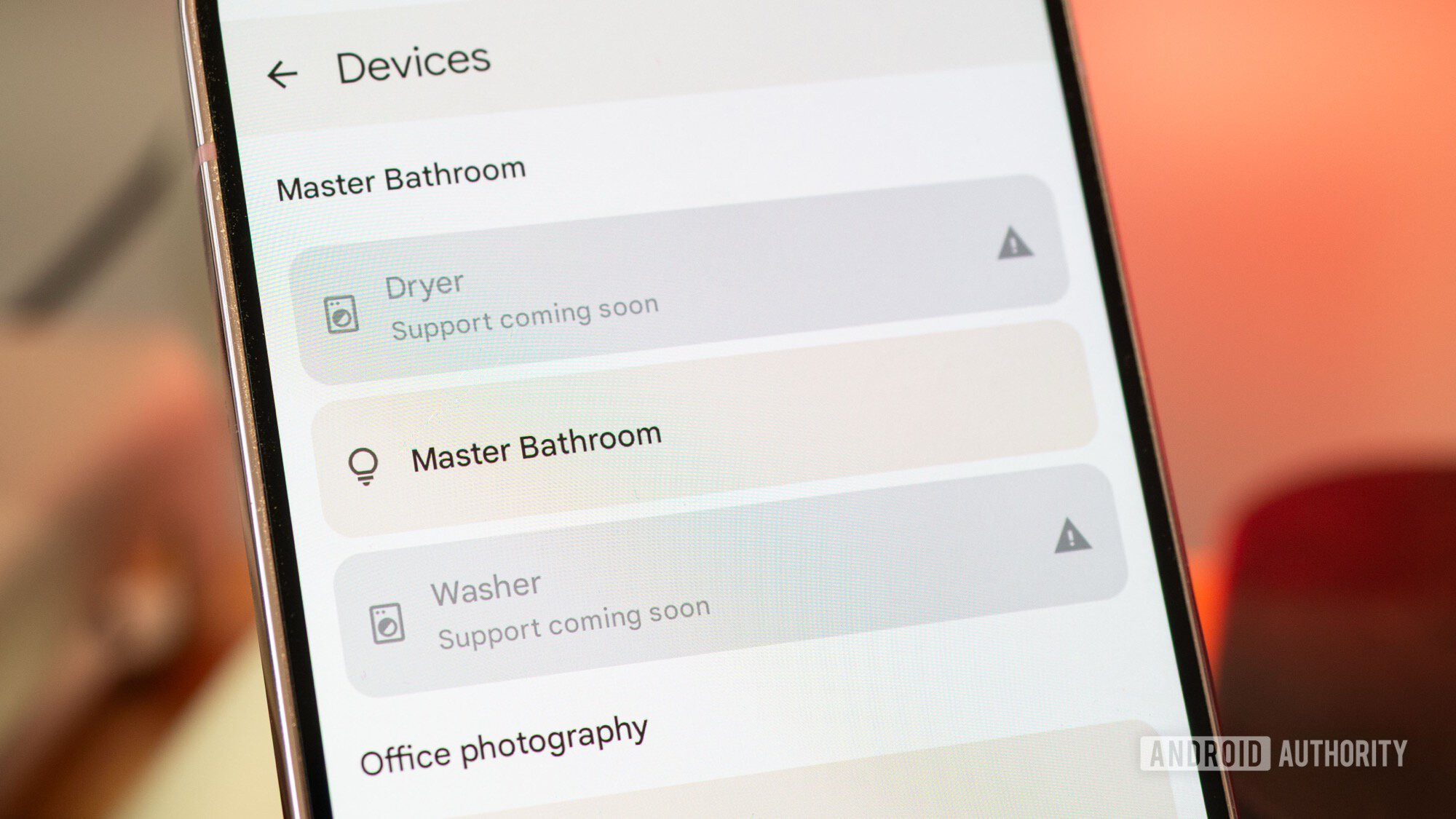 phone showing google home new automation builder unsupported devices