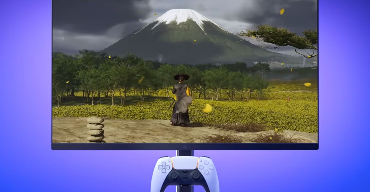  Sony’s PlayStation gaming monitor charges a DualSense controller