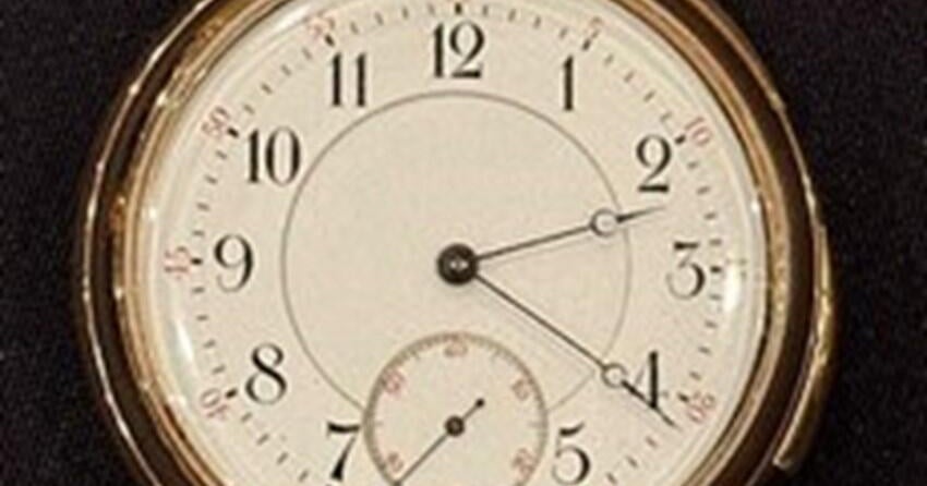  Gold watch belonging to couple who died together on the Titanic sells for $2.3 million