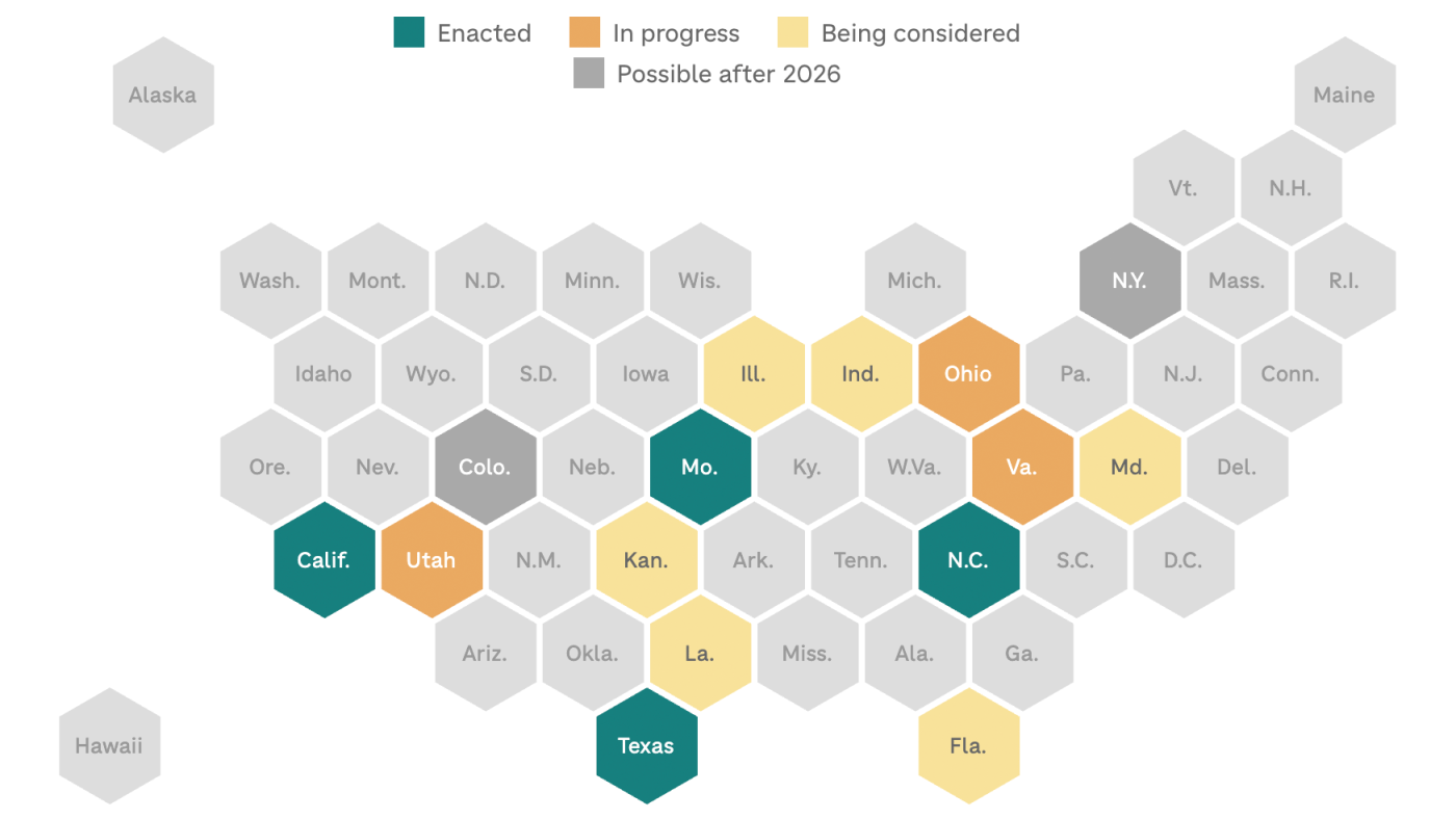  After California’s vote to counter Trump, here’s where redistricting stands : NPR