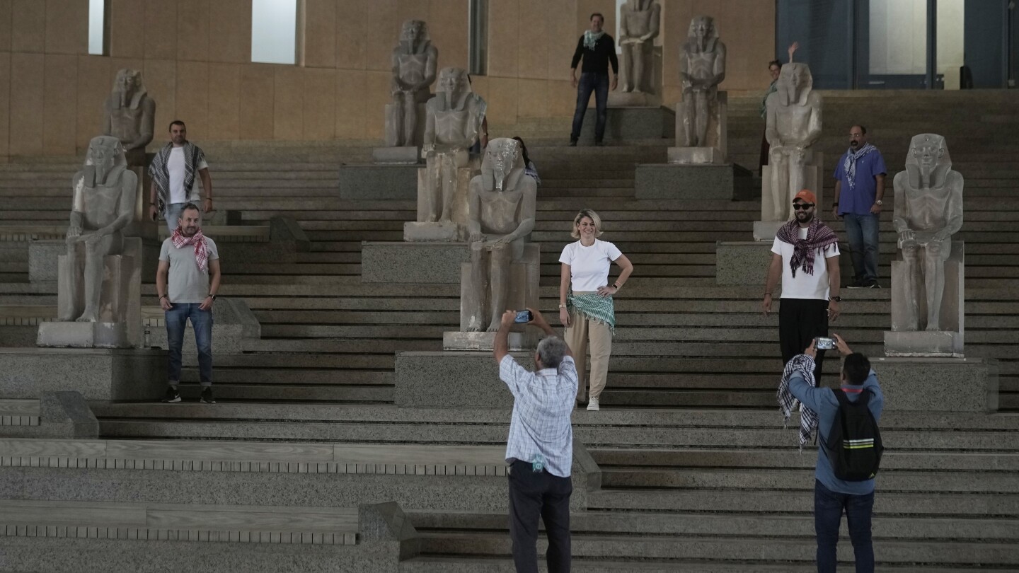  Grand Egyptian Museum of antiquities opens at Giza