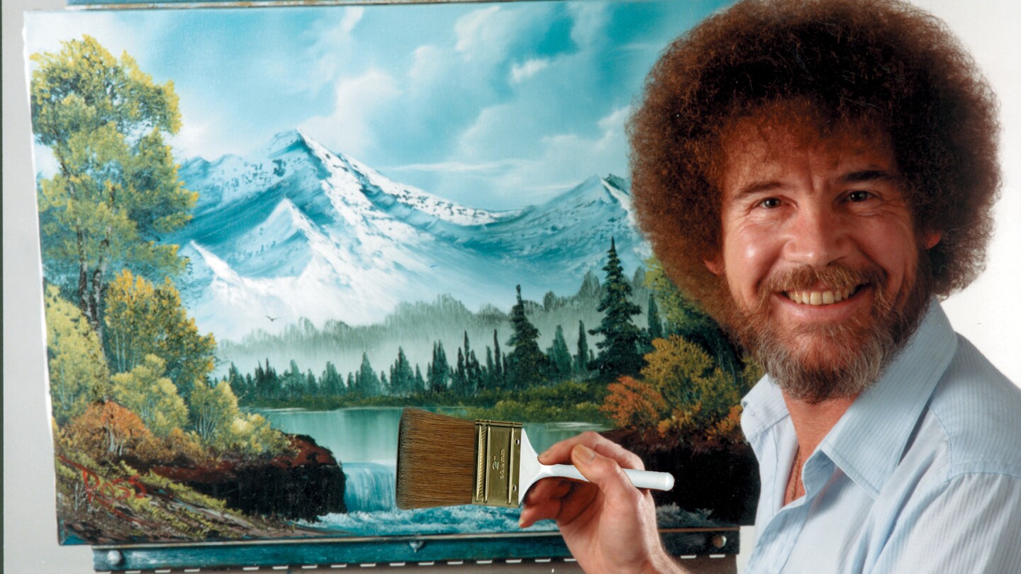  Bob Ross paintings fetch over $600,000 at auction to aid public TV