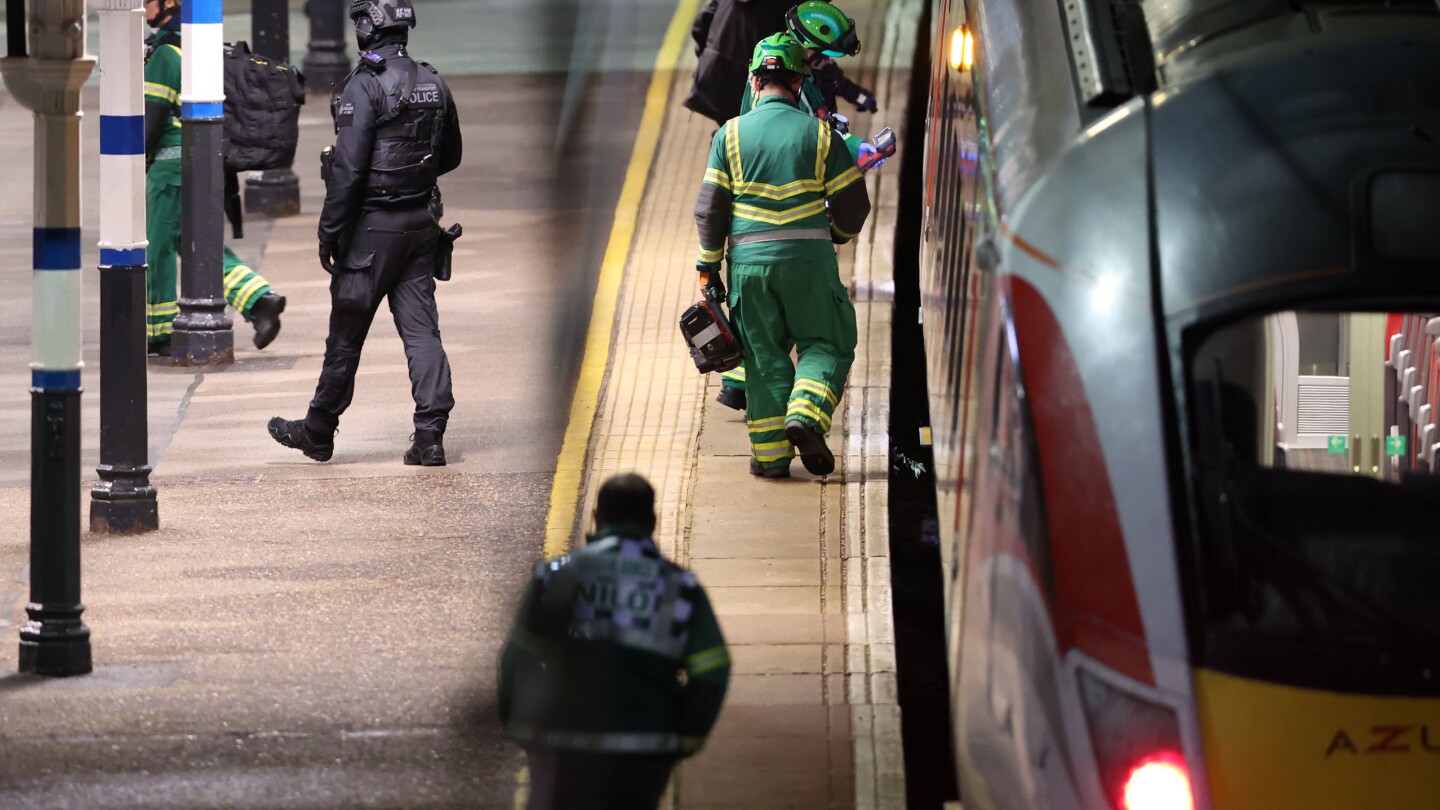  UK police say 10 hospitalized after stabbing attack on London-bound train