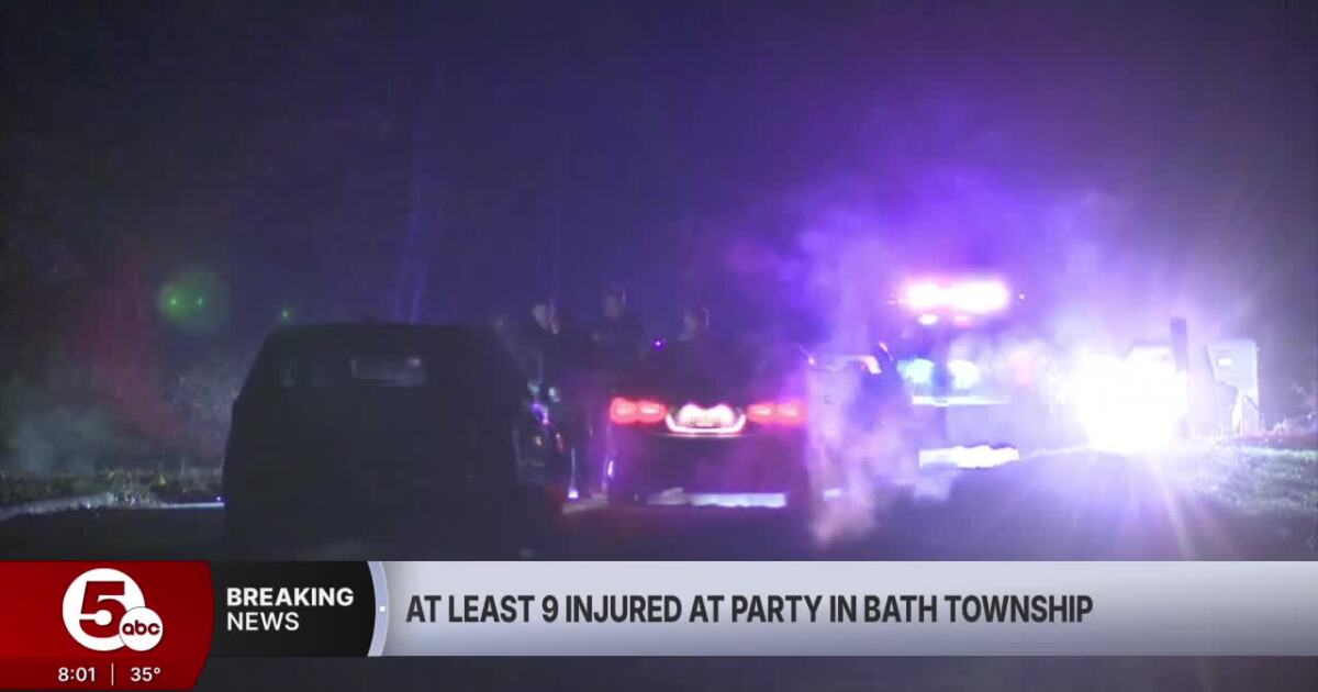  Shooting at party in Bath Township leaves 9 injured