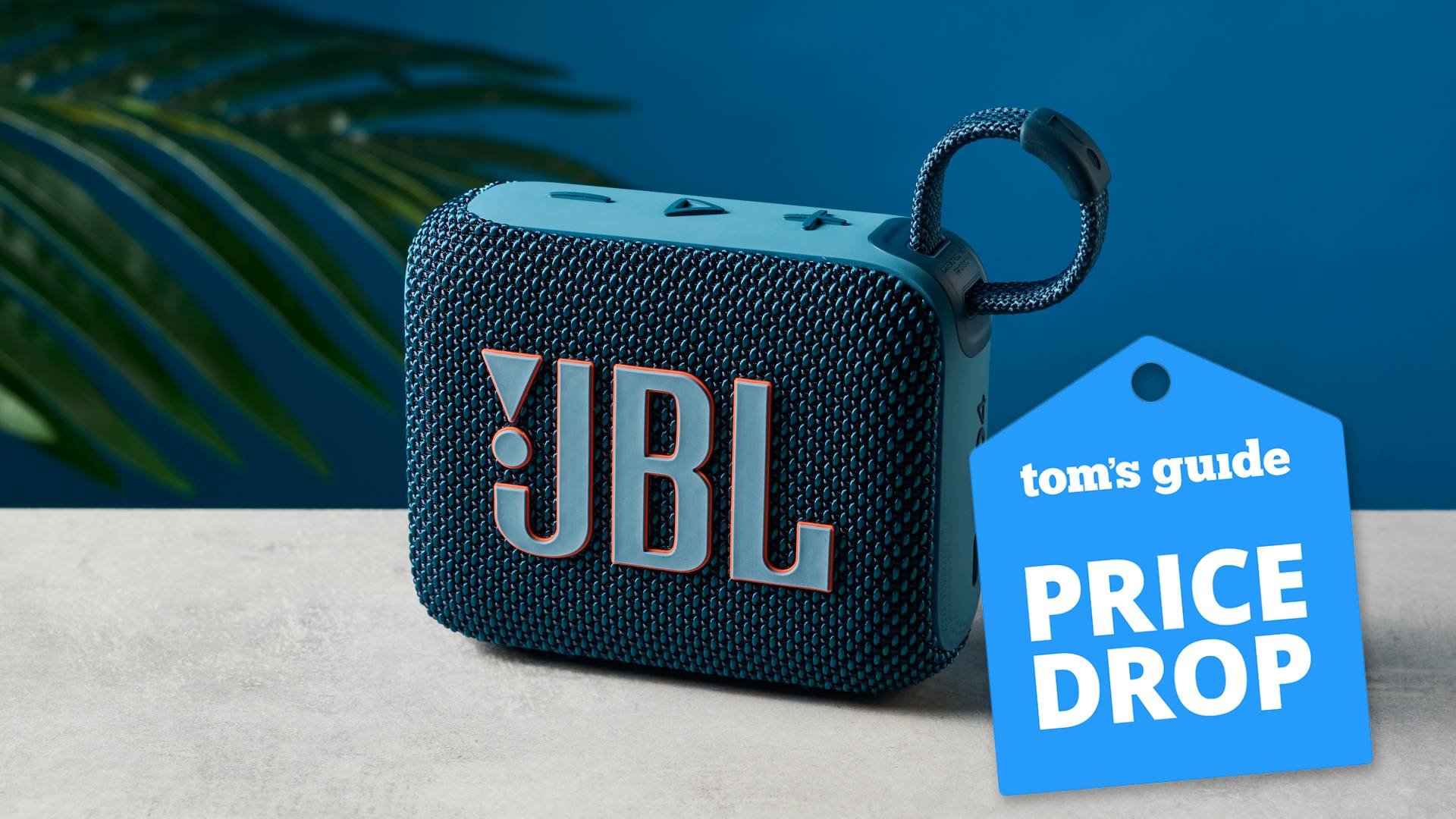 JBL Go 4 Bluetooth speaker on a table