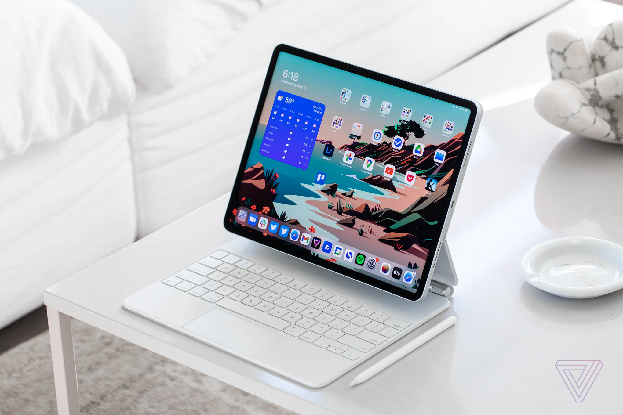 The 12.9-inch iPad Pro with Magic Keyboard
